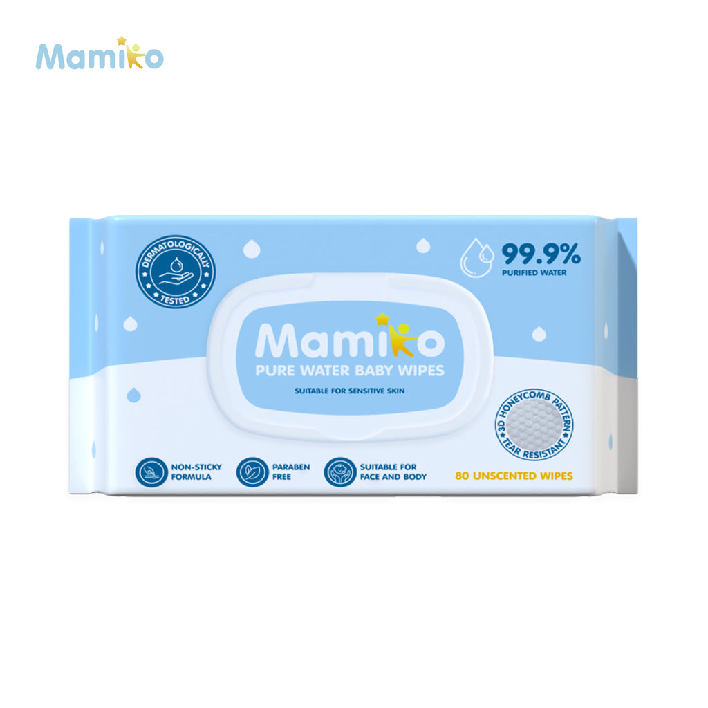 Mamiko Pure Water Baby Wipes (80s)