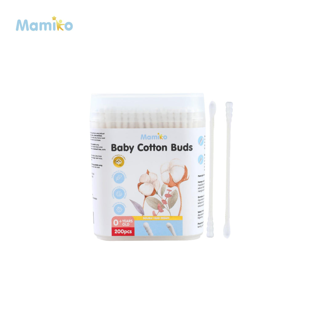 Mamiko Cotton Buds Spiral & Ear Spoon Head 200pcs