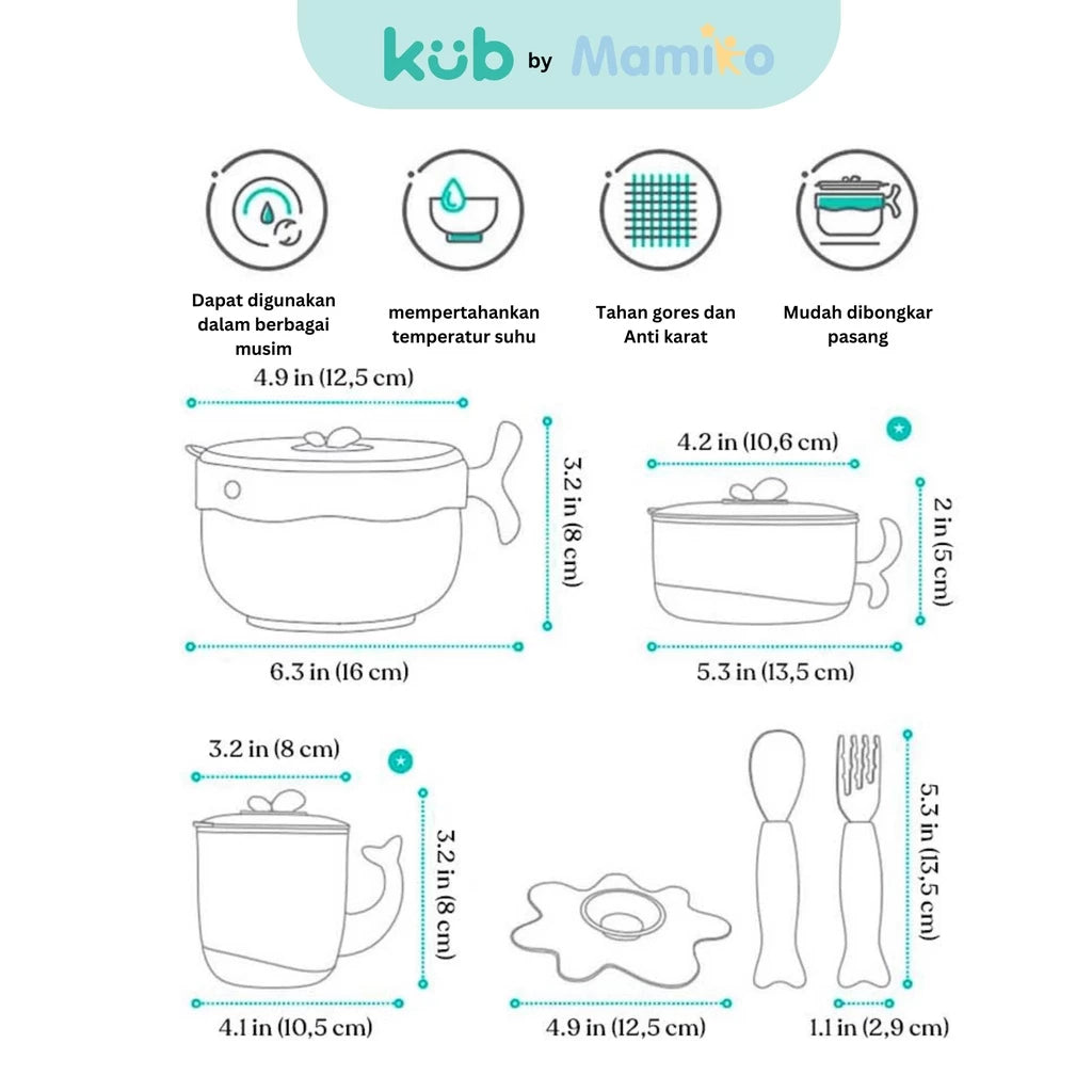 KUB Whales Paragraph & Babies Five - Picec Set UPG
