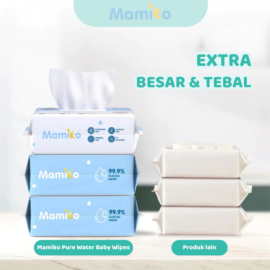 Mamiko Pure Water Baby Wipes (80s)