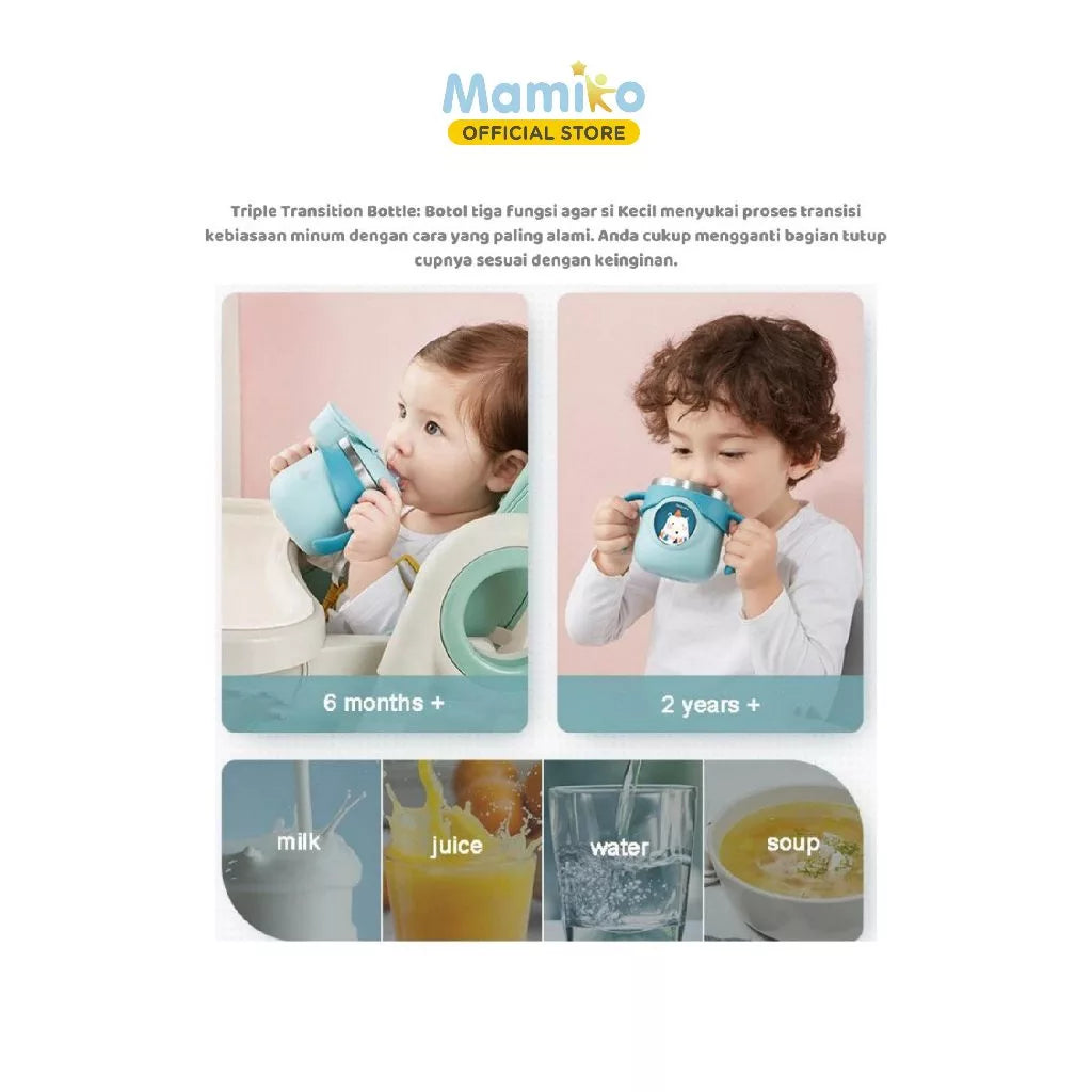 Mamiko Stainless Steel Milk Cup 260ml