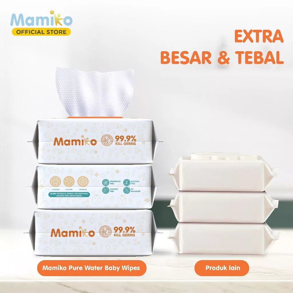 Mamiko Antibacterial Baby Wipes (80s)
