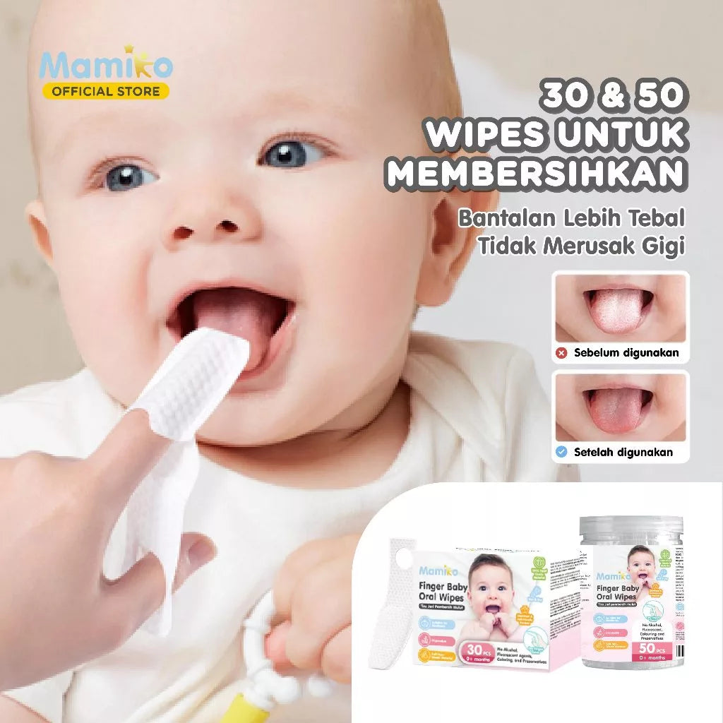 Mamiko Finger Baby Oral Wipes 20 Pcs