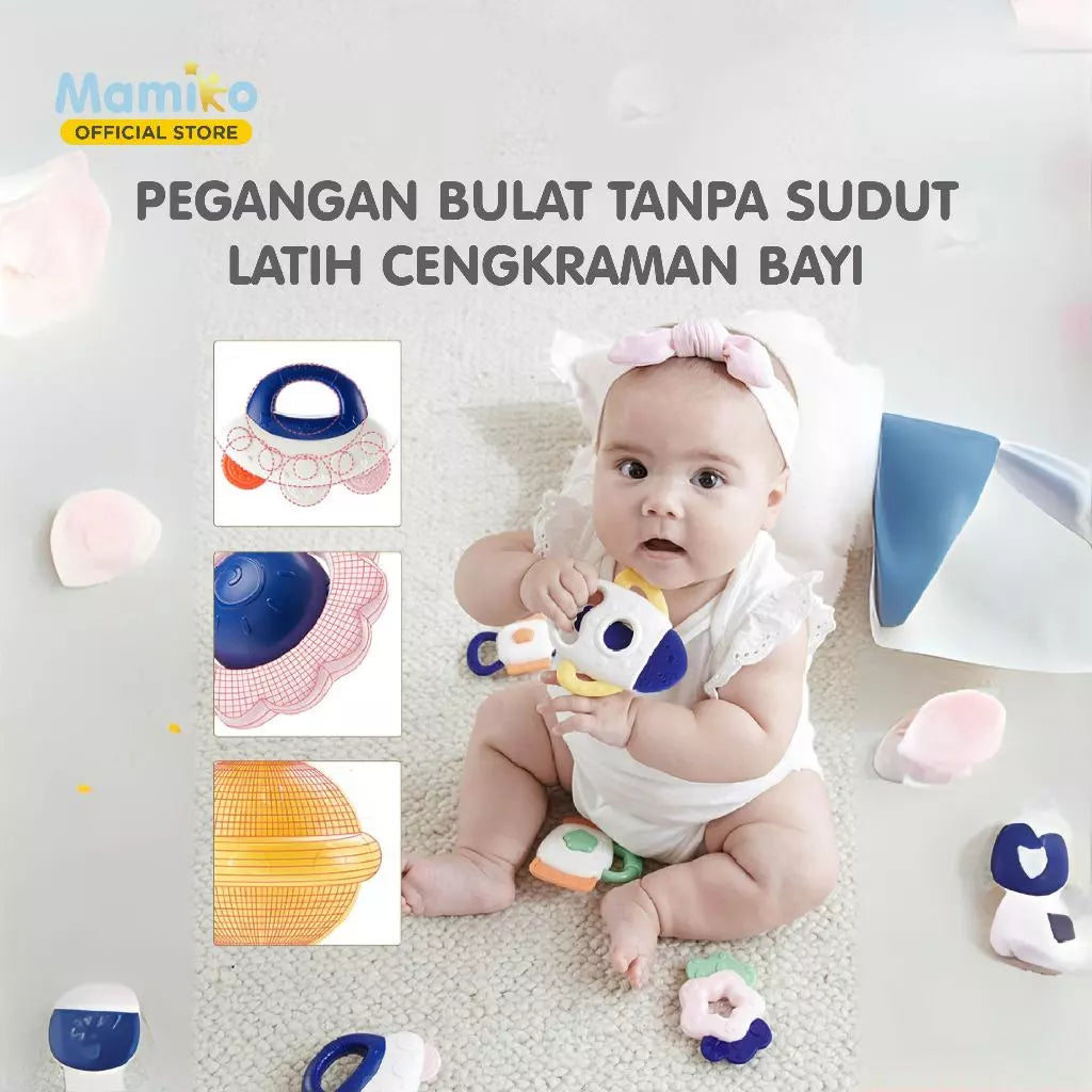 CL - Bite Rubber Rattle (8pcs) - Planet