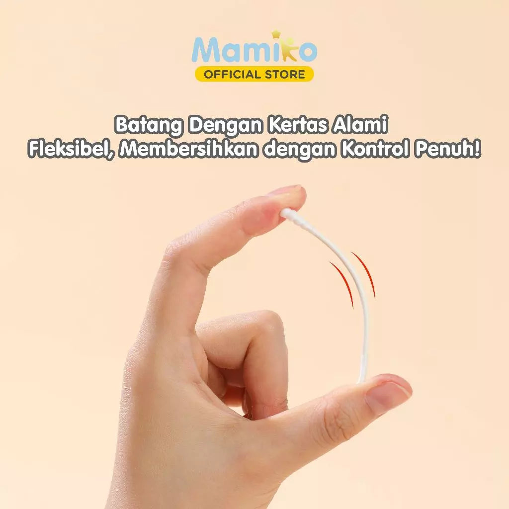Mamiko Cotton Buds Spiral & Ear Spoon Head 200pcs