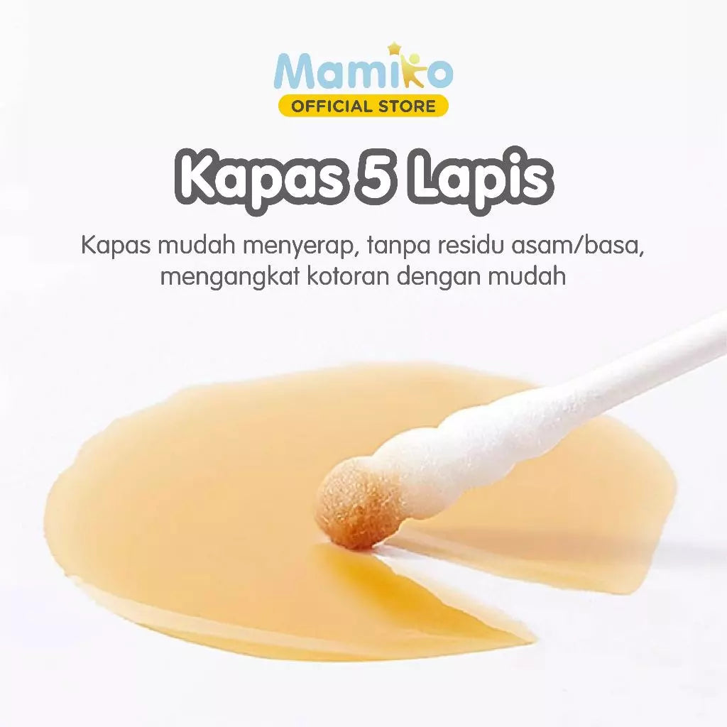 Mamiko Cotton Buds Spiral & Ear Spoon Head 200pcs