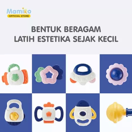 CL - Bite Rubber Rattle (8pcs) - Planet