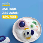 CL - Bite Rubber Rattle (8pcs) - Planet
