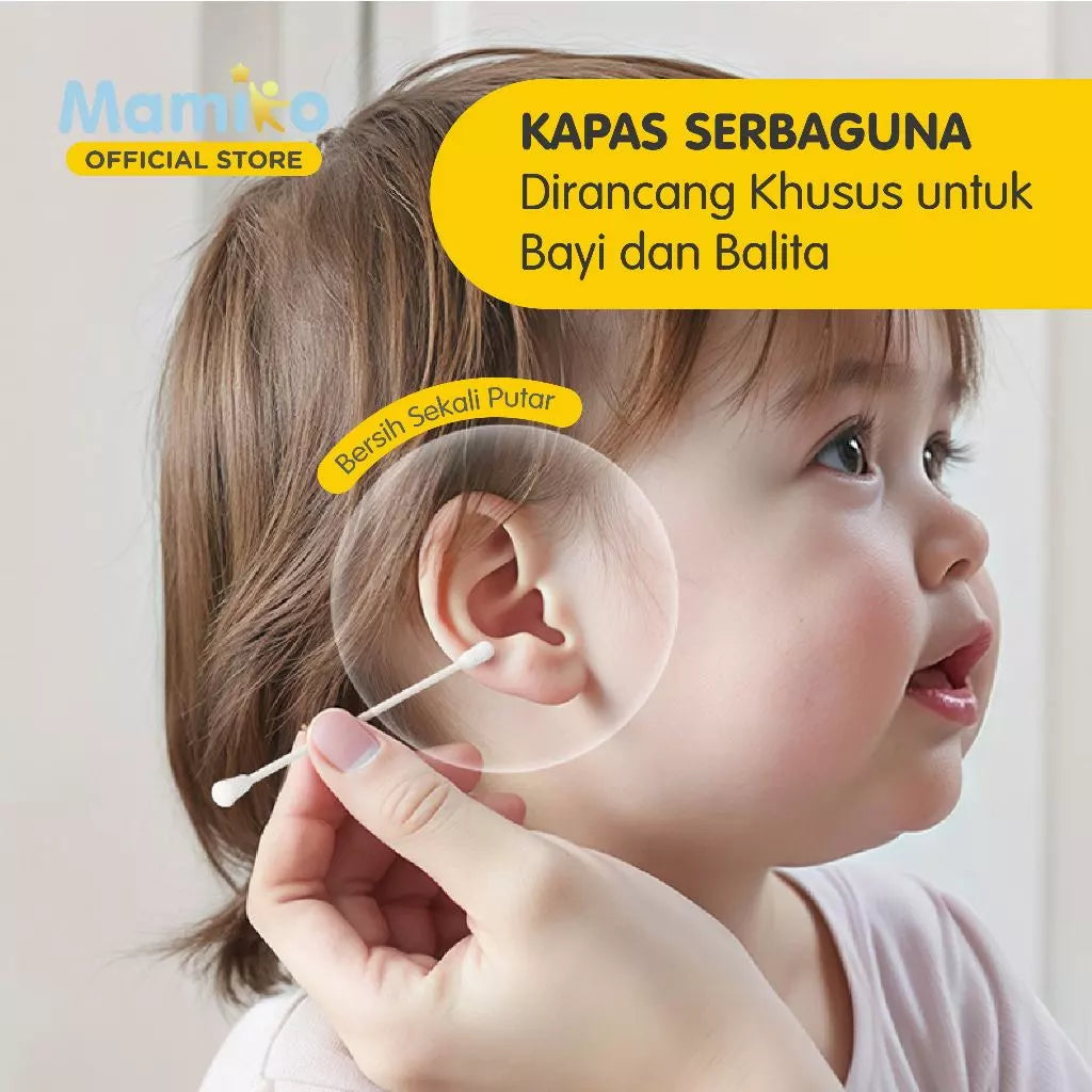 Mamiko Cotton Buds Spiral & Ear Spoon Head 200pcs