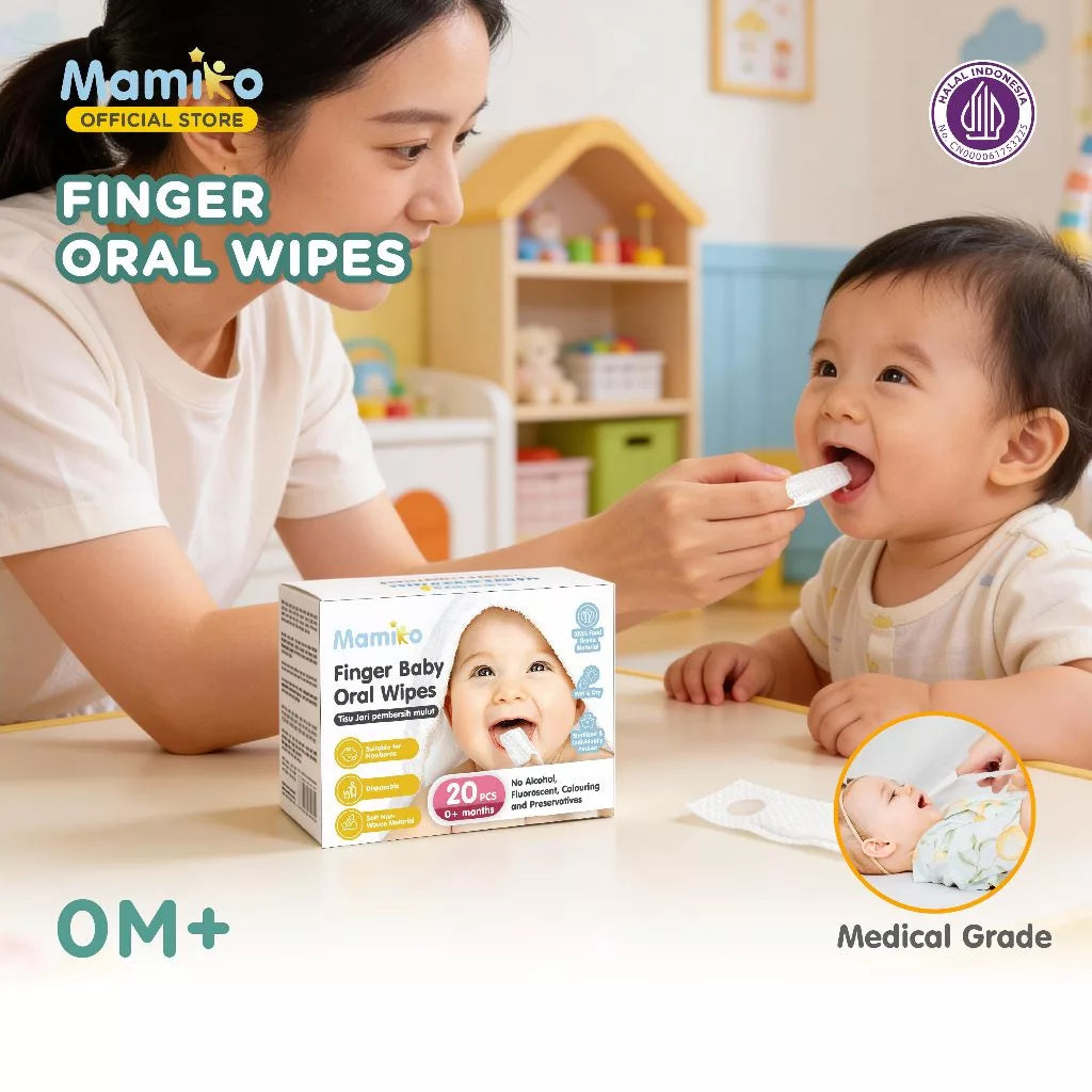 Mamiko Finger Baby Oral Wipes 20 Pcs